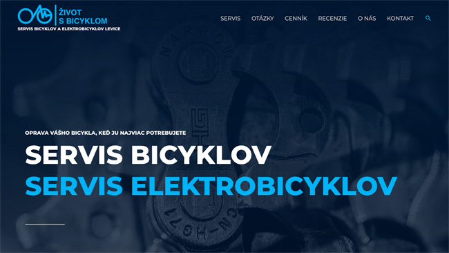 Servis bicyklov a elektrobicyklov v Leviciach | Nová webová stránka