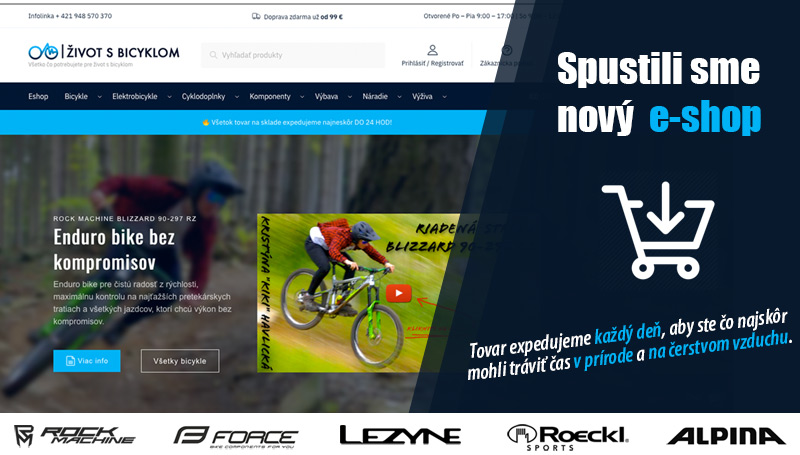 Nový E-shop Život s bicyklom - Levice
